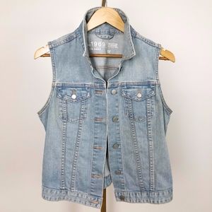 Gap 1969 Light Wash Denim Vest